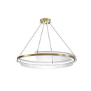 GobekUsa Gold Ring Chandelier LED Pendant Light Modern Hanging Lamp for Home Decoration