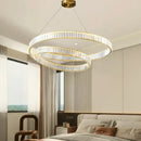 GobekUsa Crystal LED Pendant Light Chandelier for Bedroom Living Room - Adjustable Ceiling Lamp