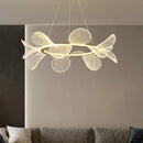 GobekUsa Gold Ring LED Pendant Light with Adjustable Dimming and Clear Acrylic Design