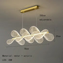 GobekUsa Gold Ring LED Pendant Light with Adjustable Dimming and Clear Acrylic Design