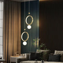 GobekUsa Gold Ring LED Pendant Light for Living Bedroom Kitchen Island Decor