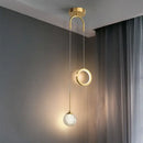 GobekUsa Gold Ring LED Pendant Light for Luxury Ceiling Decor
