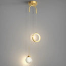 GobekUsa Gold Ring LED Pendant Light for Luxury Ceiling Decor