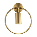GobekUsa Adjustable LED Brass Gold Ring Wall Sconce Light for Home Hotel Bar