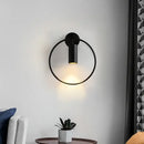 GobekUsa Adjustable LED Brass Gold Ring Wall Sconce Light for Home Hotel Bar