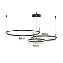 GobekUsa Gold Ring Pendant Lights Circle Acrylic LED Ceiling Lamp