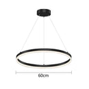 GobekUsa Gold Ring Pendant Lights Circle Acrylic LED Ceiling Lamp