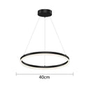 GobekUsa Gold Ring Pendant Lights Circle Acrylic LED Ceiling Lamp
