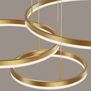 GobekUsa Gold Ring Pendant Lights Circle Acrylic LED Ceiling Lamp