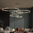GobekUsa Gold Ring Pendant Lights Circle Acrylic LED Ceiling Lamp