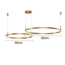 GobekUsa Gold Ring Pendant Lights Circle Acrylic LED Ceiling Lamp