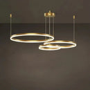 GobekUsa Gold Ring Pendant Lights Circle Acrylic LED Ceiling Lamp