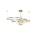 GobekUsa Gold Ring Pendant Lights Circle Acrylic LED Ceiling Lamp