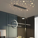 GobekUsa Black Nordic Style LED Pendant Lights for Living Room Dining Room Lighting