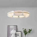 GobekUsa Gold Ring White Acrylic Pendant Light for Parlor Dining Room