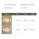 GobekUsa Acrylic LED Ceiling Chandeliers for Luxury Bedroom, Dining Room, Kitchen, Living Room