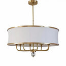 GobekUsa Gold Rod LED Chandelier for Living Room, Nordic Style Hanging Lamp