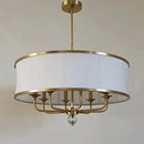 GobekUsa Gold Rod LED Chandelier for Living Room, Nordic Style Hanging Lamp