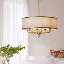 GobekUsa Gold Rod LED Chandelier for Living Room, Nordic Style Hanging Lamp