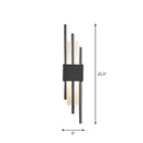 GobekUsa Modern Rod Wall Light with LED Acrylic Sconce for Stairways.