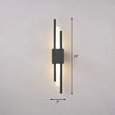 GobekUsa Modern Rod Wall Light with LED Acrylic Sconce for Stairways.