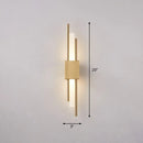 GobekUsa Modern Rod Wall Light with LED Acrylic Sconce for Stairways.