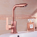 GobekUsa Brass Basin Faucet Swivel Spout Vanity Sink Mixer - Gold/Rose Gold/Chrome