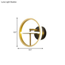 GobekUsa Rotatable Wall Light Kit: Modern Aluminum Gold LED Sconce Fixture in Warm/White Light