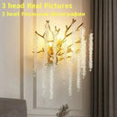 GobekUsa Gold Round Crystal Branches Chandelier
