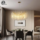 GobekUsa Gold Round Crystal Branches Chandelier
