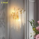 GobekUsa Gold Round Crystal Branches Chandelier