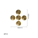 GobekUsa Gold Round LED Wall Lamps for Luxury Home Decor