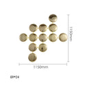 GobekUsa Gold Round LED Wall Lamps for Luxury Home Decor