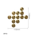 GobekUsa Gold Round LED Wall Lamps for Luxury Home Decor