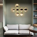 GobekUsa Gold Round LED Wall Lamps for Luxury Home Decor