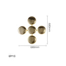 GobekUsa Gold Round LED Wall Lamps for Luxury Home Decor