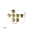 GobekUsa Gold Round LED Wall Lamps for Luxury Home Decor