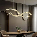 GobekUsa Crystal LED Pendant: Modern Minimalist Chandelier for Home Dining Living Room Decor