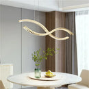 GobekUsa Crystal LED Pendant: Modern Minimalist Chandelier for Home Dining Living Room Decor