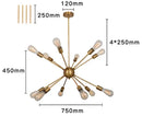 GobekUsa Gold Satellite Pendant LED Ceiling Lamp for Modern Living Room & Kitchen Decor