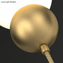 GobekUsa Modern Orb Wall Lamp with Milky Glass Shade - Elegant Gold Sconce Light
