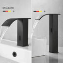GobekUsa Gold Sensor Waterfall Basin Faucet Automatic Touchless Hot Cold Mixer Bathroom