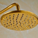GobekUsa Golden Shower Mixer Taps with 8" Rainfall Shower Head and Handshower