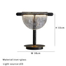 GobekUsa Amber Glass Table Lamp: Nordic Minimalist LED Nightstand Decor