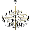 GobekUsa 2097 Gold Silver Chandelier 50 Heads Pendant Lights for Living Room decor