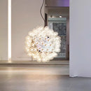GobekUsa Clear Glass Bubble G4 LED Dandelion Chandelier - Gold/Silver/Black Hardware