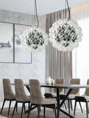 GobekUsa Clear Glass Bubble G4 LED Dandelion Chandelier - Gold/Silver/Black Hardware