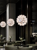 GobekUsa Clear Glass Bubble G4 LED Dandelion Chandelier - Gold/Silver/Black Hardware