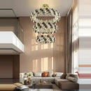 GobekUsa Crystal Dimmable LED Chandelier in Gold and Silver Finishes