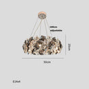 GobekUsa Crystal Dimmable LED Chandelier in Gold and Silver Finishes